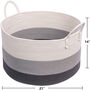 Cotton Rope Basket Extra Large Hamper With Handles, thumbnail 5 of 8