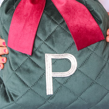 Personalised Embroidered Velvet Christmas Sack, 2 of 6