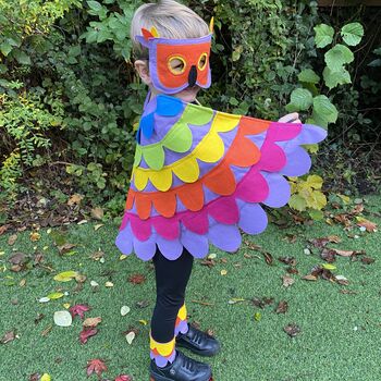 Rainbow Bird Costume For Kids And Adults, 7 of 11
