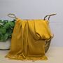 Super Soft Plain Pashmina Style Scarf In Mustard, thumbnail 1 of 3