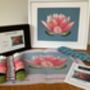 Lotus Flower Tapestry Kit With 100% British Wool, thumbnail 1 of 5