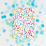 Confetti Birthday Watercolour Greeting Card, thumbnail 1 of 2