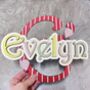 Personalised Name Sign For Kids Wall Initial Door Sign, thumbnail 5 of 12