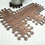 Personalised Walnut Jigsaw Sharing Board And Coasters, thumbnail 5 of 5
