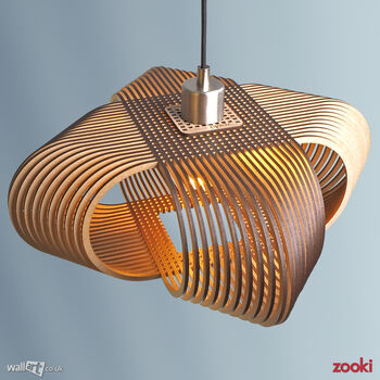 Zooki 15 'Odin' Wooden Pendant Light, 7 of 11
