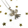 Sterling Silver Guardian Angel Necklace, thumbnail 5 of 5