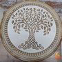 Wooden Gift For Mum,Tripod Table Featuring Celtic Tree Of Life, thumbnail 4 of 10