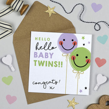 Smiley Balloon Baby Boy Card, 3 of 3