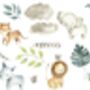 Safari Baby Animals Cot Bed Sheet, thumbnail 3 of 3