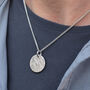 Memorial Ashes Imprint Silver Disc Pendant, thumbnail 2 of 4