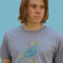 Crow Graphic Organic Cotton T Shirt, thumbnail 4 of 5