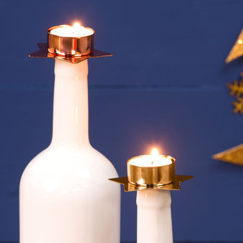Christmas Candles And Star Candle Holders, 3 of 5