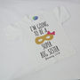 'Super Big Sister' New Baby Announcement T Shirt, thumbnail 3 of 3