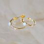 Celine Opal Hoop Earrings | 14 K Gold Plated, thumbnail 1 of 6