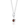 Garnet Necklace, January Birthstone, thumbnail 3 of 7