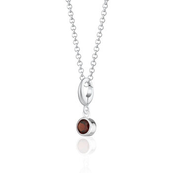 Garnet Necklace, January Birthstone, 3 of 7