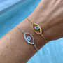 Eye Of Intuition Topaz Bracelet Silver Or Gold Plated, thumbnail 1 of 10
