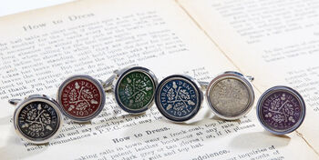 Handmade British Threepence Coin Cufflinks, 4 of 5
