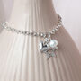 50th Birthday Charm Bracelet Sterling Silver, thumbnail 3 of 4