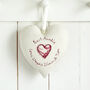 Personalised 50th Birthday Hanging Heart Gift For Her, thumbnail 8 of 11