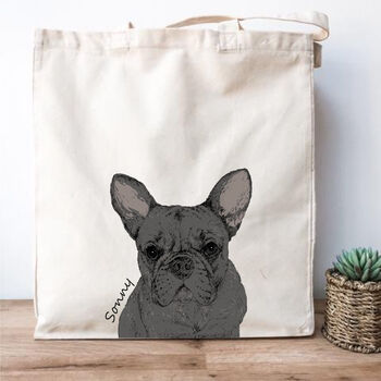 Personalised French Bulldog Tote, 3 of 3