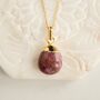 Ruby Gemstone Necklace July Birthstone Pendant, thumbnail 2 of 4
