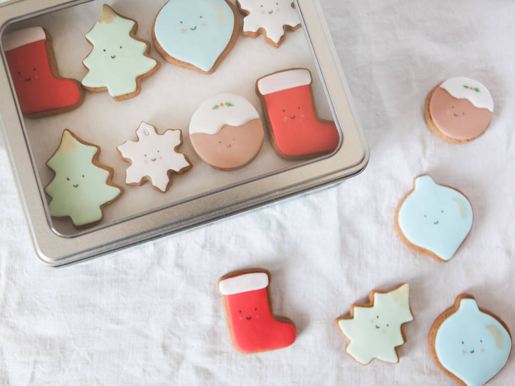 cute christmas biscuit tin by honeywell bakes  notonthehighstreet.com