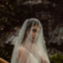Katrina Pearl And Crystal Wedding Blusher Veil, thumbnail 7 of 7