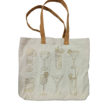 Stitch Your Cocktails Tote Bag, 7 of 9