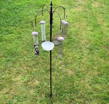 Bird Feeding Station With Large Feeders And Stabilizers, 2 of 12