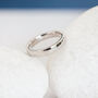 Personalised 9ct White Gold 4mm Wedding Ring, thumbnail 4 of 5