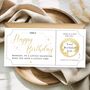 Birthday Scratch Off Voucher, Gold Birthday Surprise, Scratch Off Surprise Ticket, thumbnail 1 of 2