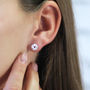 Love Knot Sterling Silver Earrings, thumbnail 1 of 5