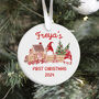 Personalised Baby's First Christmas Ornament Gift, thumbnail 1 of 7