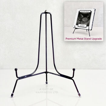 Our Little Miracle Baby Scan Personalised Rock Photo Slate, 5 of 6