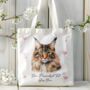 Personalised Tote Bag Cat With Love Hearts. 20 Different Breeds, thumbnail 8 of 12