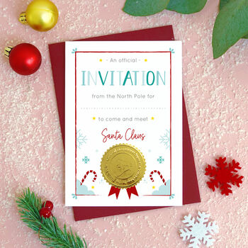 Invitation To Visit Father Christmas Card, 2 of 8