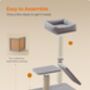 Cat Scratcher With Bed And Rotating Ramp For Small Cats, thumbnail 4 of 7