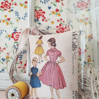 Vintage Sewing Pattern Fabric Gift Sachet, 6 of 9