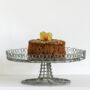 Love Heart Wire Cake Stand With Glass Plate, thumbnail 1 of 2