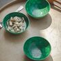 Set Of Three Nibble Bowls In Green, thumbnail 1 of 2