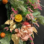 Clementine Faux Flowers Christmas Wreath, thumbnail 4 of 4