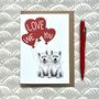 Personalised Westie I Love You Valentine's Card, thumbnail 2 of 5