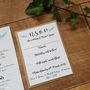 'Rustic Greenery' Botanical Wedding Invitation Bundle, thumbnail 3 of 7