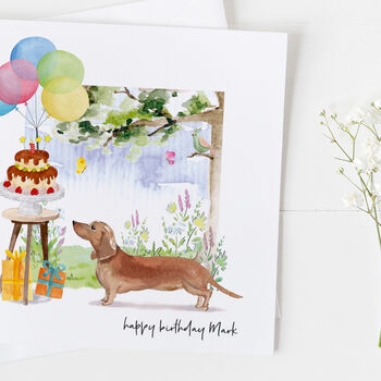 Dachshund Dog Birthday Card, Pet Card ..7v11a, 2 of 5