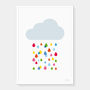 Multicoloured Rain Cloud Print, thumbnail 5 of 10