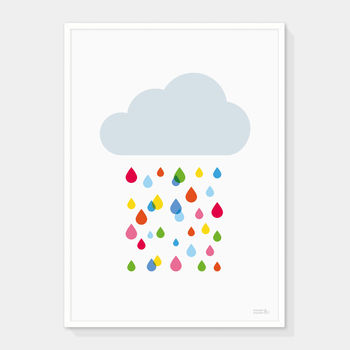 Multicoloured Rain Cloud Print, 5 of 10