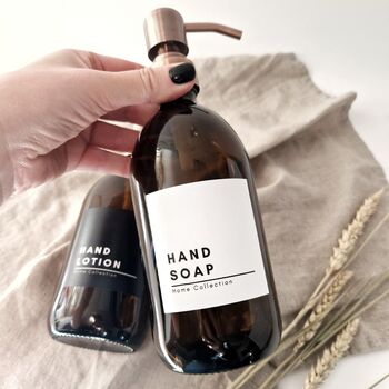 Minimalistic Refillable Bottle With Personalised Label, 3 of 5