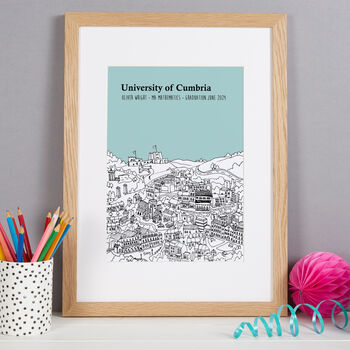 Personalised University Of Cumbria, Graduation Print, 9 of 9