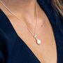 Sterling Silver Pearl Drop Necklace, thumbnail 4 of 12